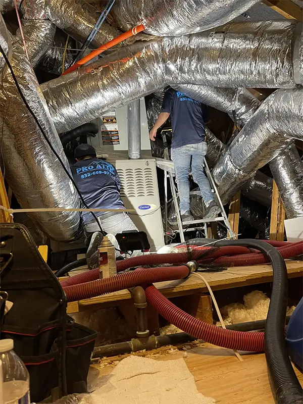 Air duct cleaning service and HVAC cleaning service